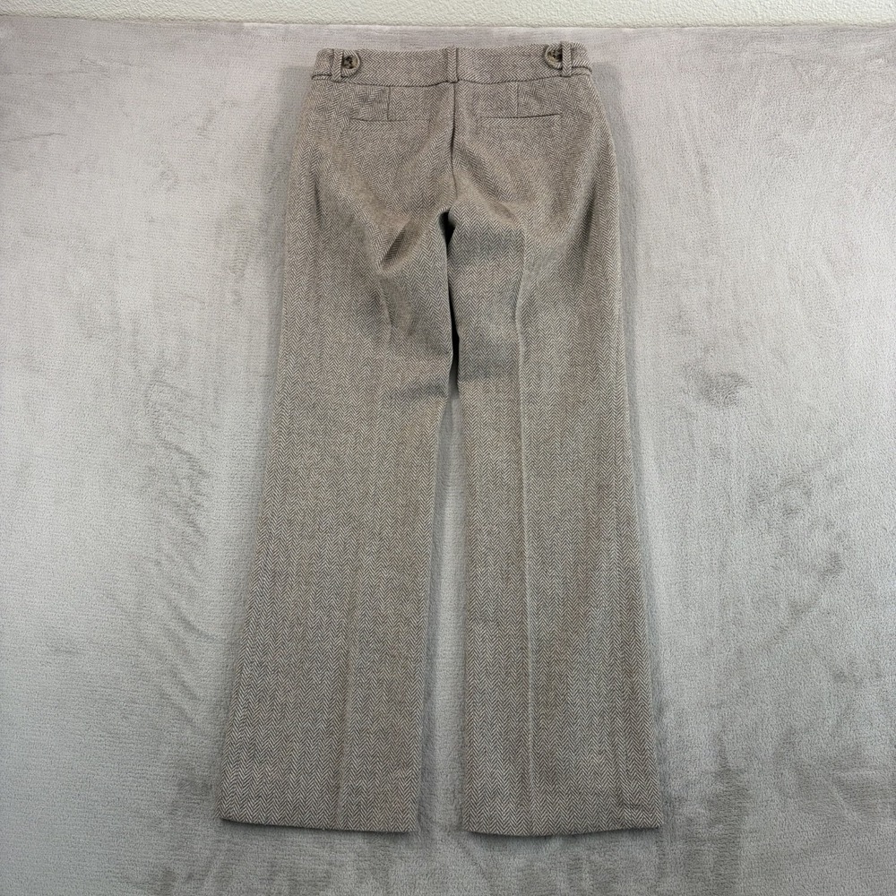 Banana‎ Republic Martin Fit Trousers Pants in Brown Stretch Wool Herringbone 2S - Picture 5 of 12